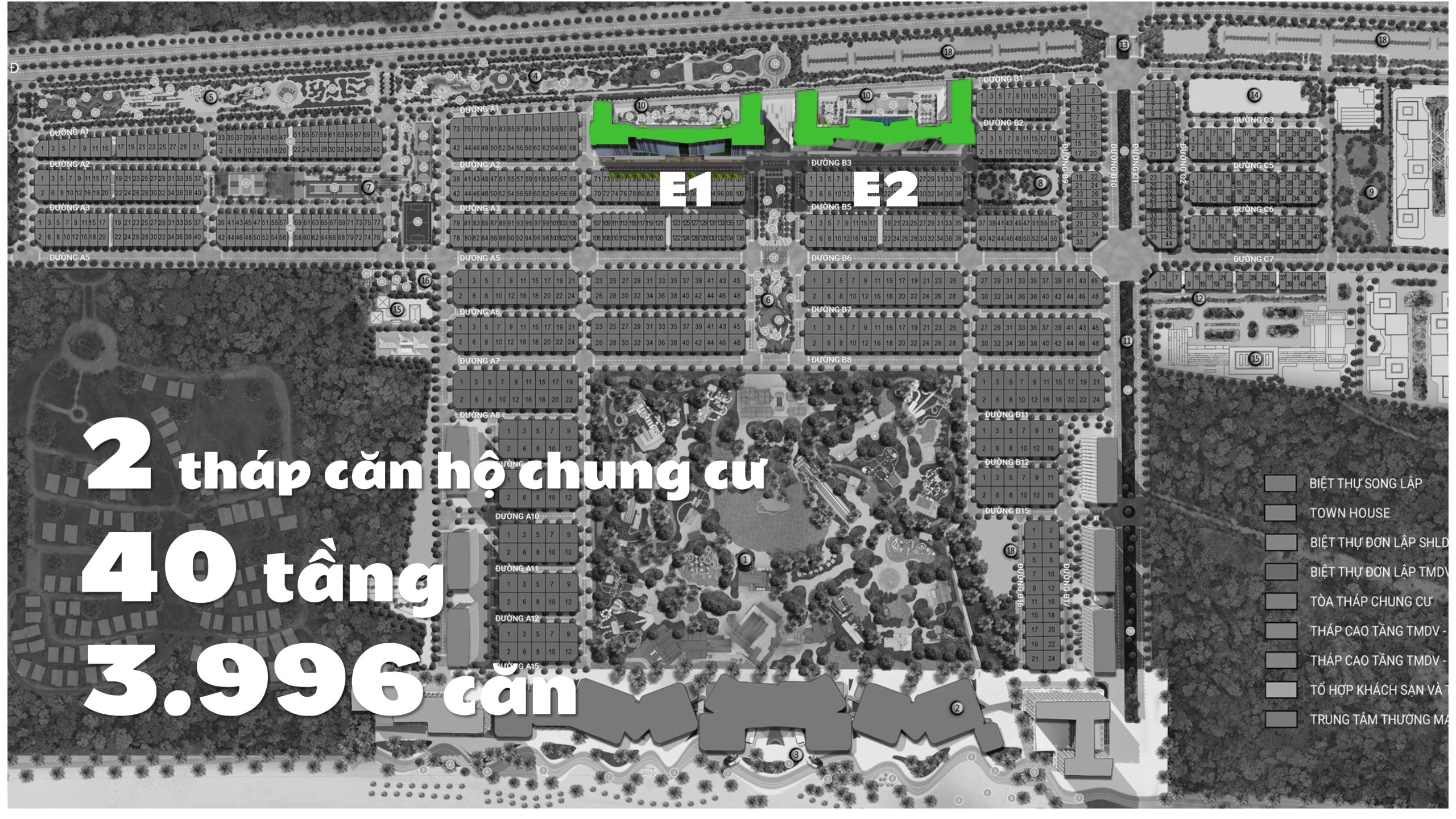 2 tháp căn hộ chung cư Beacon Blanca City