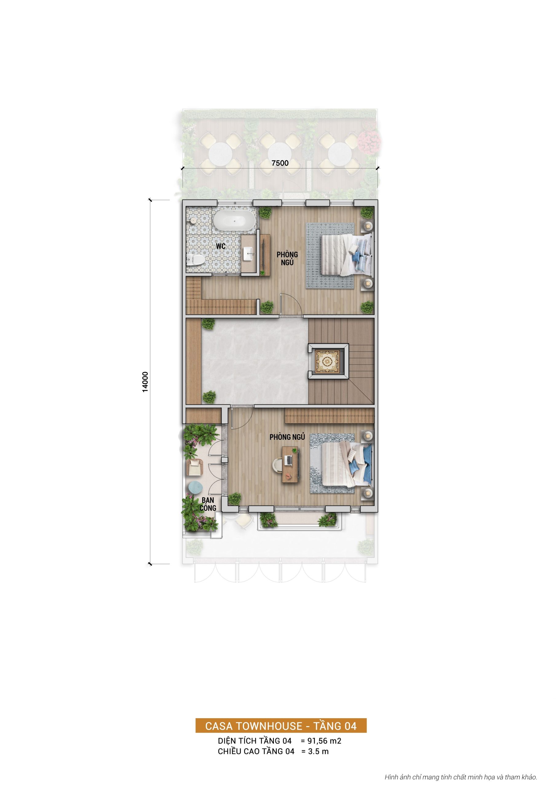 CASA TOWNHOUSE - TẦNG 04